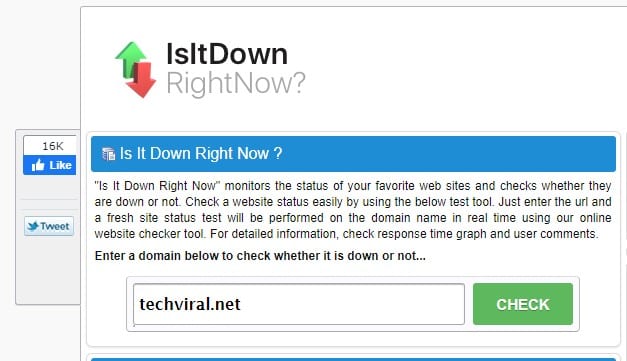 10 Best Online Services To Check If a Site is Down or Up - 94