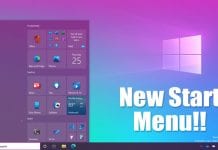 Activate the New Start Menu of Windows 10