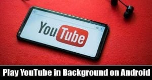play youtube in background android