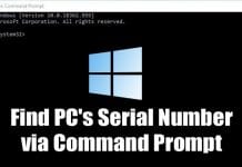 How To Find PC's Serial Number via CMD