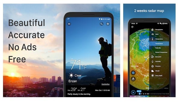 10 Best Dark Sky Alternatives For Android in 2022 - 83