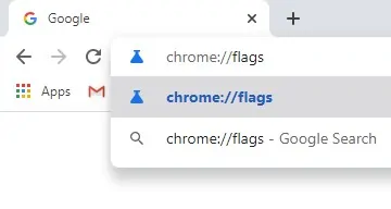 Open 'chrome://flags'