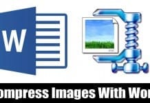 Compress Images With Microsoft Word Document
