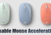 Disable Mouse Acceleration on Windows 10 PC