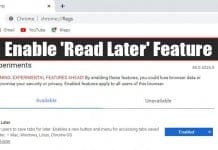 How To Enable 'Read Later' Feature Of Chrome Browser