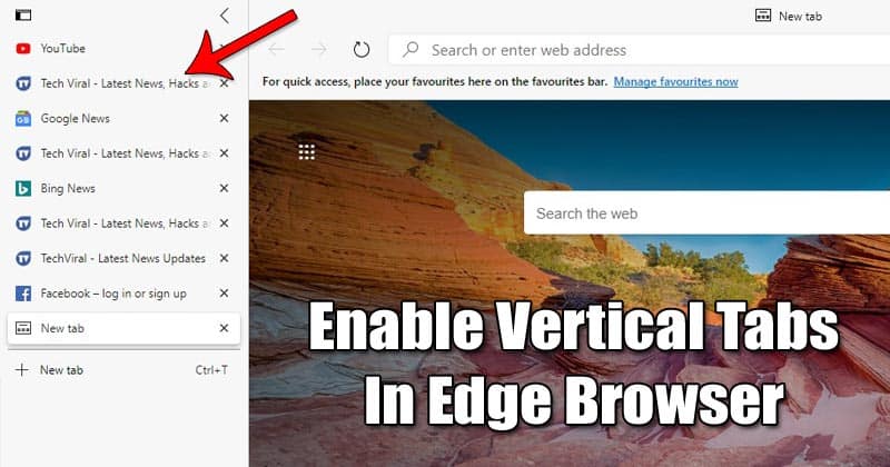 Enable Vertical Tabs in Microsoft Edge Browser