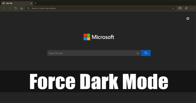 Force Dark Mode on Websites in Edge Browser