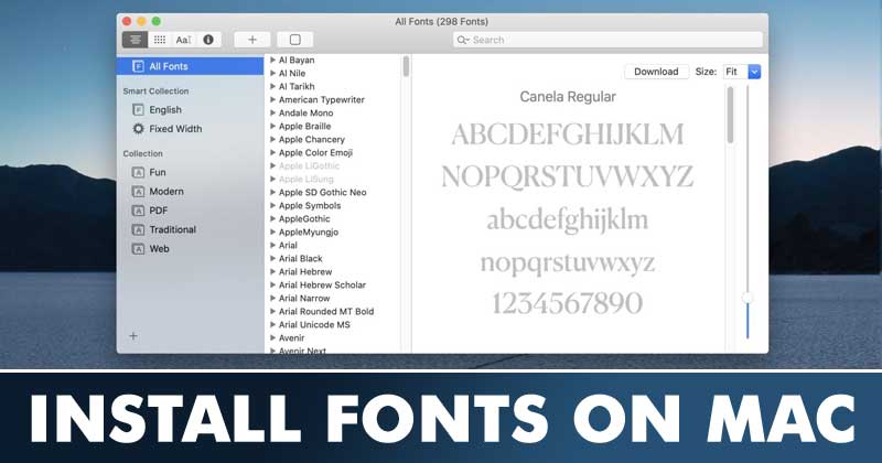 How To Install Fonts on MAC [Latest Method]