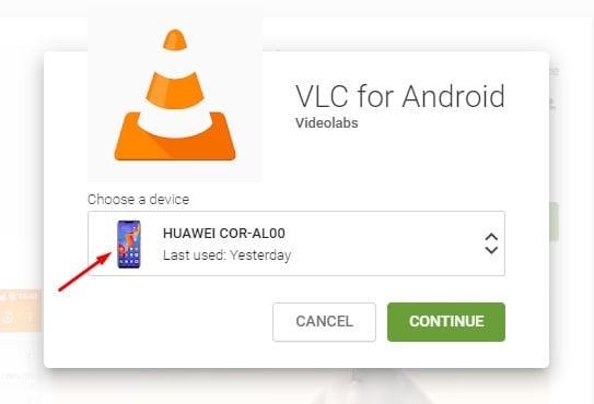 Vyberte zařízení Android