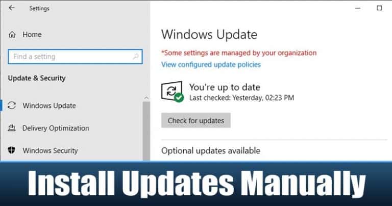 How To Download And Install Windows 10 Updates Manually Laptrinhx