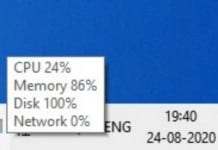 How To Show CPU Meter in Windows Taskbar