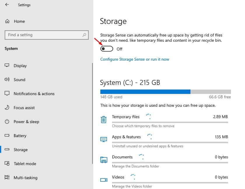 How To Enable Storage Sense on Windows 10 Computer - 46