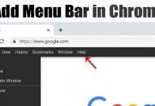 How to Add a Menu Bar in Google Chrome Browser