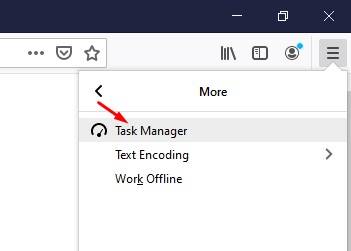 Firefox task manager