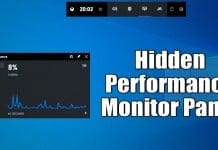 How To Enable the Hidden Performance Monitor Panel of Windows 10