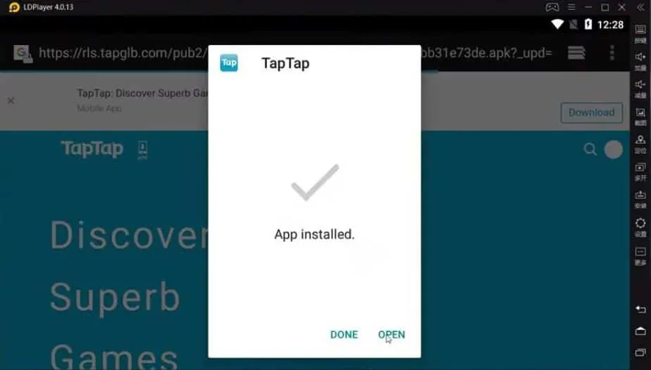Install TapTap on LD Player