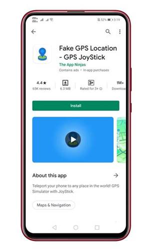 Εγκαταστήστε την εφαρμογή Fake GPS Location - GPS JoyStick