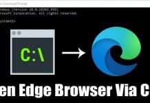 How To Open any Website on Edge Browser via CMD