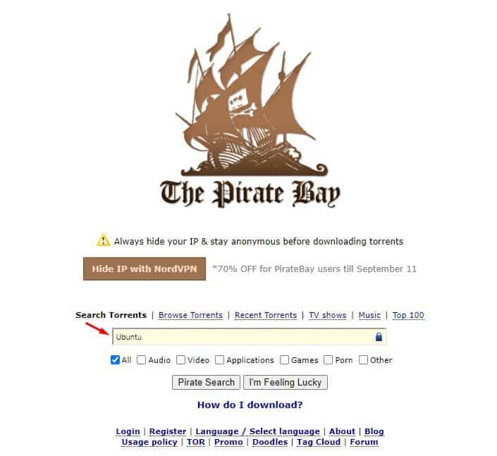 How to Download  torrent Files from ThePirateBay - 71