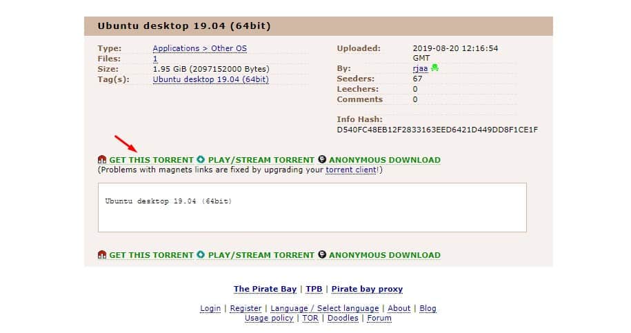 How to Download  torrent Files from ThePirateBay in 2021 - 1