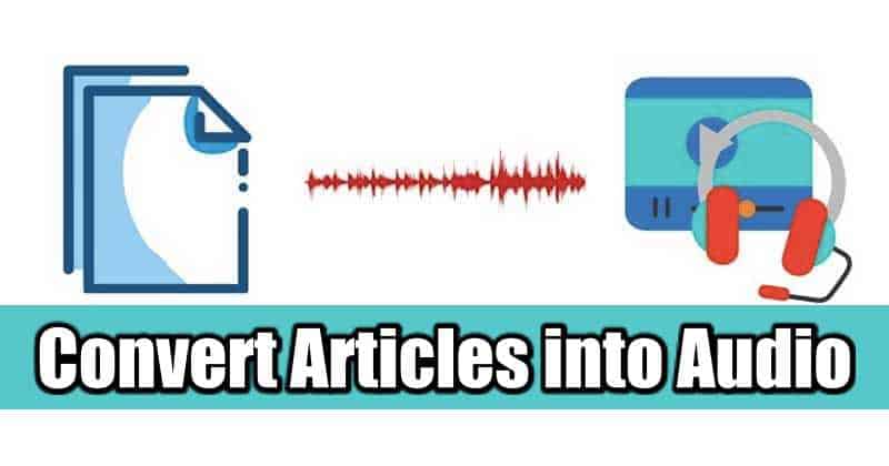 convert articles into audio