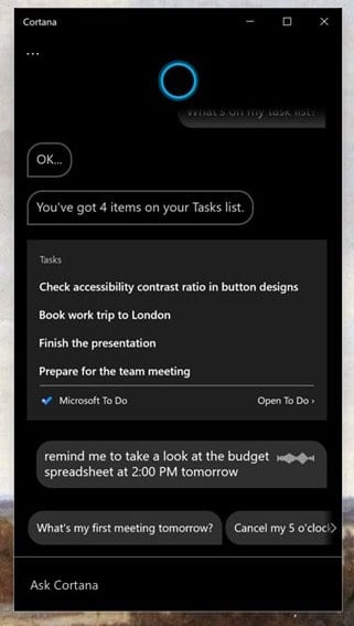 cortana app download for pc