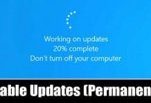 Disable Windows Update Service Permanently