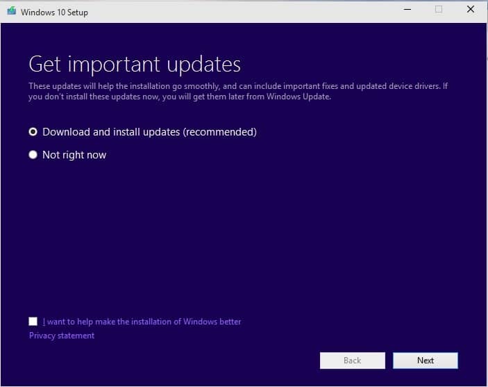 Upgrade to Windows 10