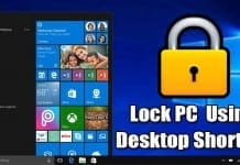 Lock Windows 10 PC Instantly