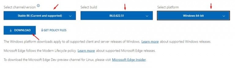 edge windows 7 offline installer