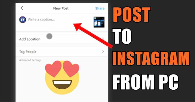 Upload & Post On Instagram From PC