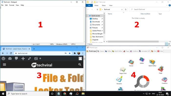 How to Split Screen in Windows 10 for Multi Tasking - 52