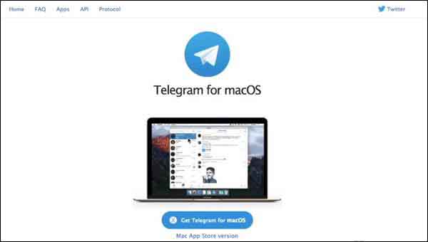 Click on 'Get telegram for macOS'