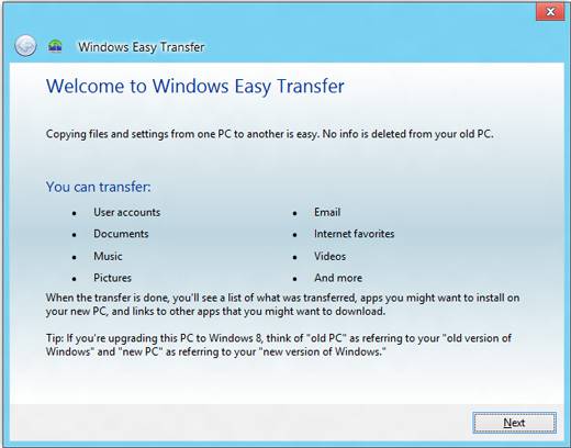 Windows Easy Transfer