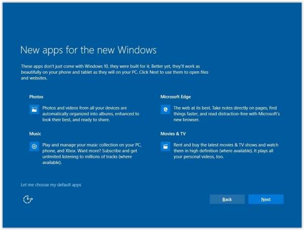 New apps for new windows