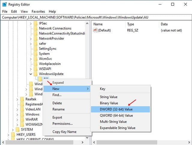 How to Disable Windows 10 Updates via Registry Editor - 70