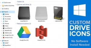Change Drive Icons in Windows 10 Computer