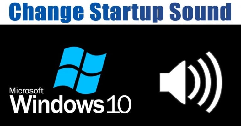 change windows 10 startup sound