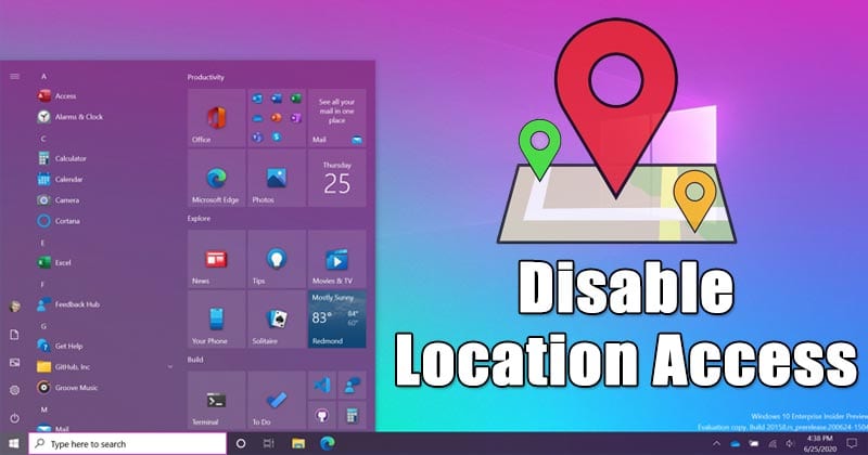 How to Turn Off Location Access in Windows 10