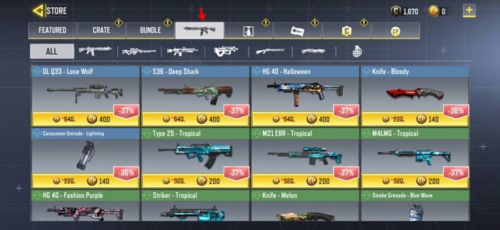 How to Buy Skins in COD Mobile  Weapons  Vehicles   Others  - 88