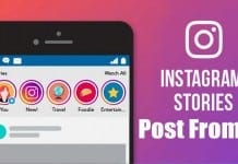 post a story on Instagram from a PC