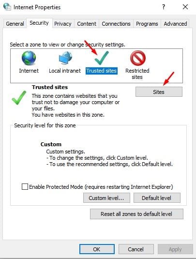 How to Add Trusted Sites in Windows 10 Computer - 22