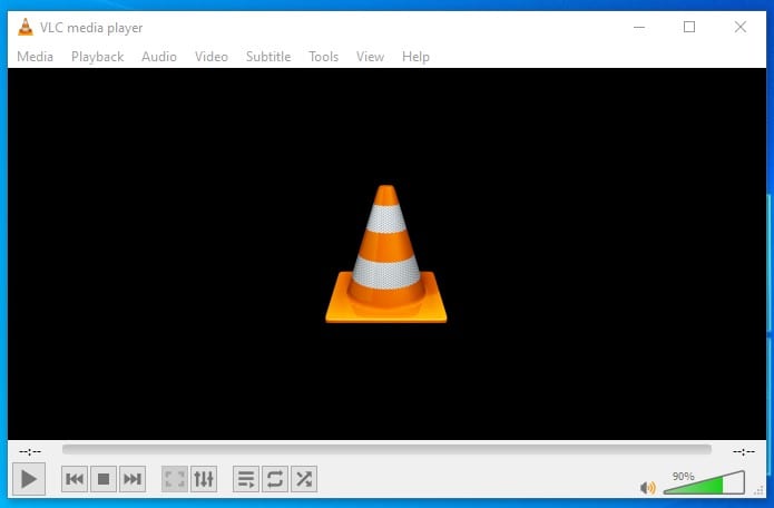 open the VLC media player app