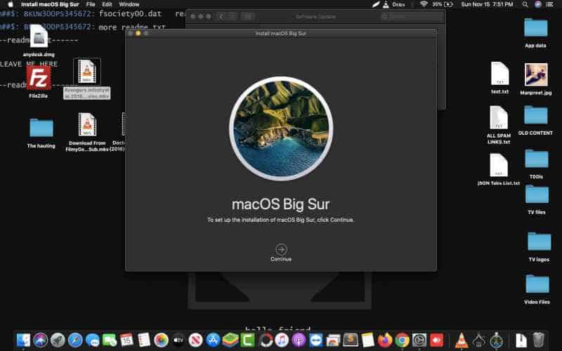 mac os upgrade to big sur