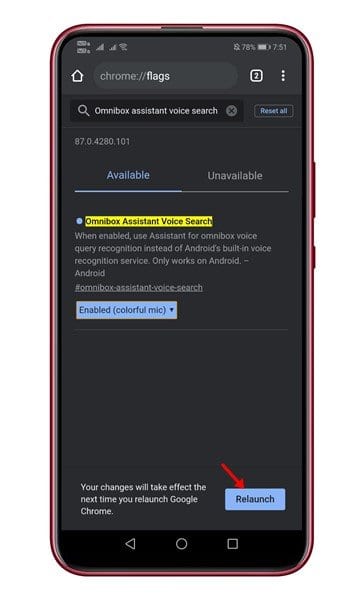 How to Enable Google Assistant Voice Search in Chrome for Android - 63