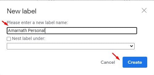How to Create New Folders  Labels  in Gmail to Organize your Emails - 3