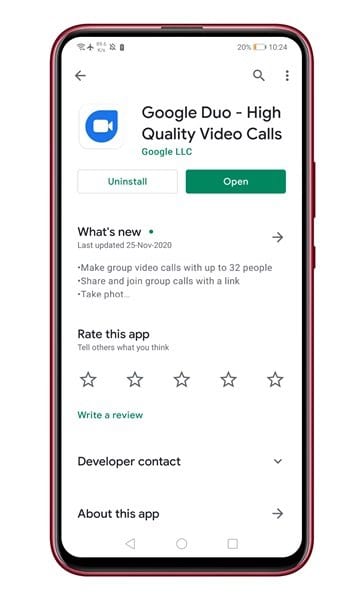 Cara Share Screen Android Melalui Google Duo