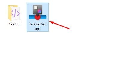 double click on the 'Taskbar Groups.exe' file