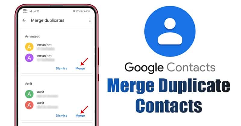 How to Merge Duplicate Contacts On Android Using Google Contacts
