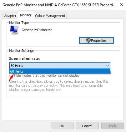 How to Change Monitor Refresh Rate in Windows 10 PC - 14